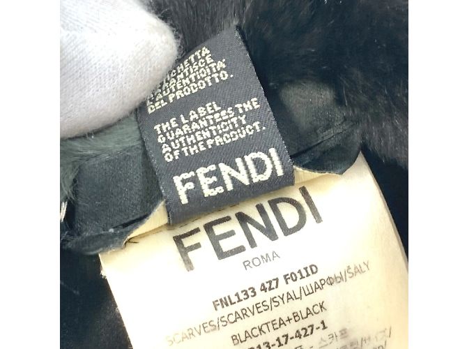 Fendi FNL133 Blumenstola Grün - Ansicht 5