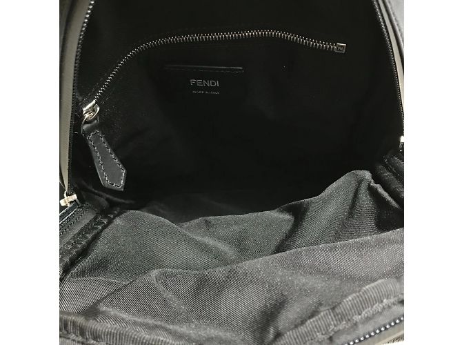 Borsa a spalla nera Fendi 7VZ049 Nero - vista 9