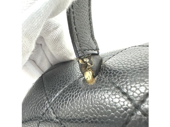 Borsa in pelle nera Chanel A12397 Nero - vista 12
