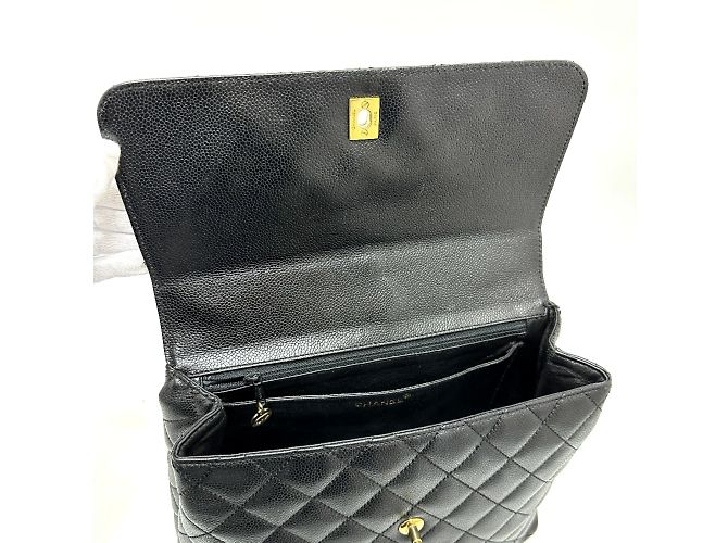 Borsa in pelle nera Chanel A12397 Nero - vista 13