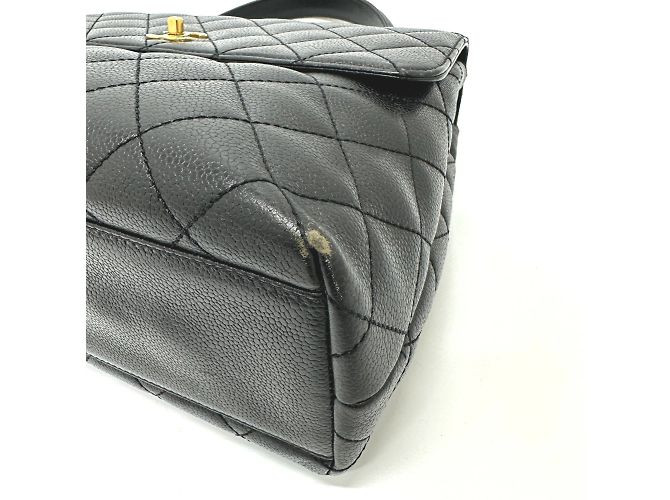 Borsa in pelle nera Chanel A12397 Nero - vista 6