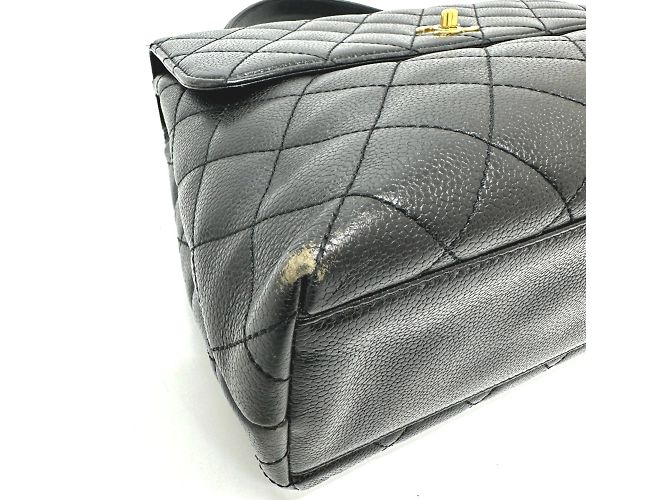 Borsa in pelle nera Chanel A12397 Nero - vista 7