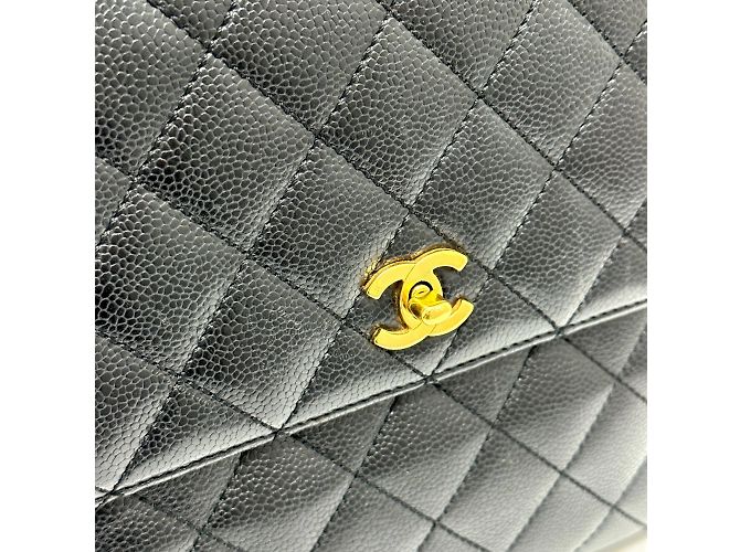 Borsa in pelle nera Chanel A12397 Nero - vista 8