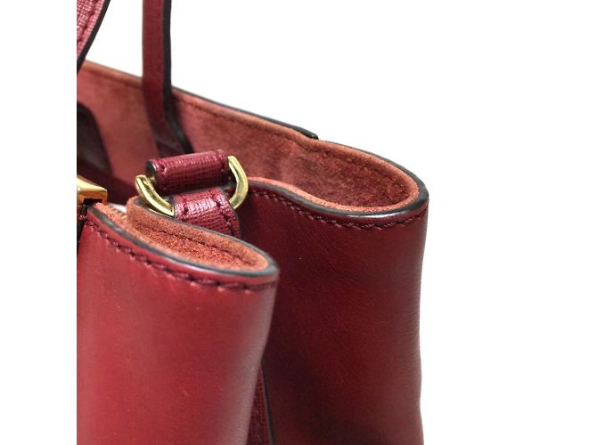 Borsa in pelle rossa Fendi 8BH250 Rosso - vista 5