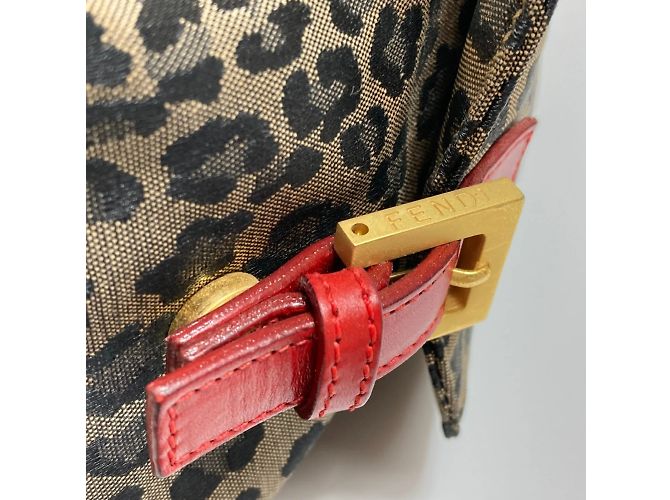 Zaino Fendi marrone e rosso - vista 12