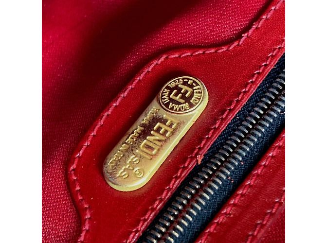 Zaino Fendi marrone e rosso - vista 14