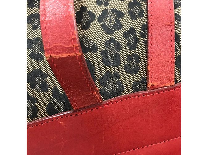 Zaino Fendi marrone e rosso - vista 6
