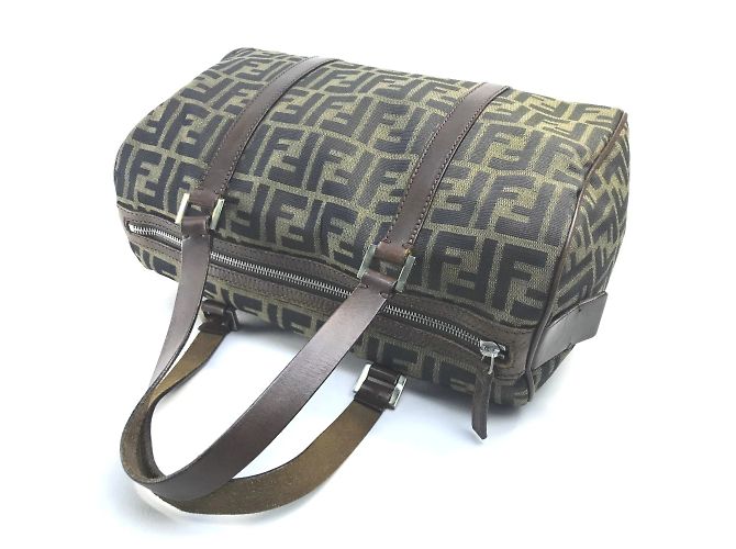 Borsa a mano Duffle Mini Fendi Marrone - vista 4