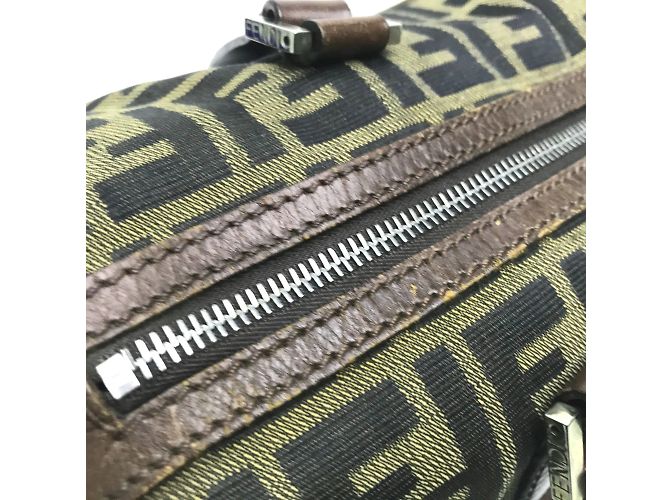 Borsa a mano Duffle Mini Fendi Marrone - vista 7