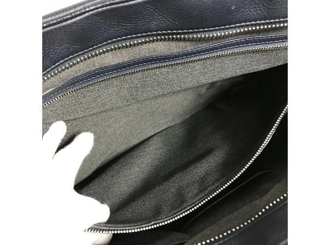 Christian Dior Borsa in pelle blu navy Dior Homme - vista 15