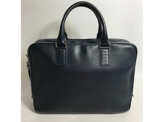 Christian Dior Borsa in pelle blu navy Dior Homme - vista 3
