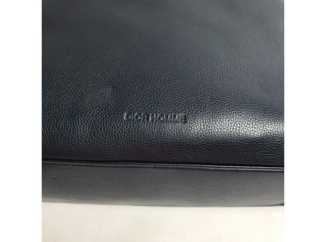 Christian Dior Borsa in pelle blu navy Dior Homme - vista 8