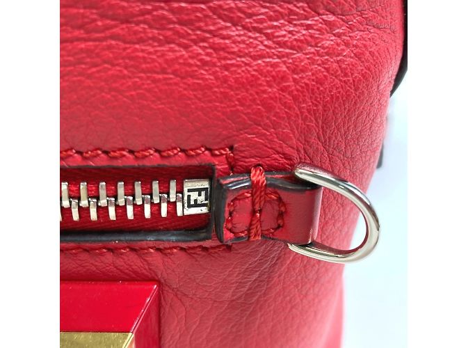 Fendi 8BZ038 Rucksack Valentine Limited Color Studs Rot - Ansicht 14