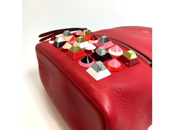 Fendi 8BZ038 Rucksack Valentine Limited Color Studs Rot - Ansicht 5