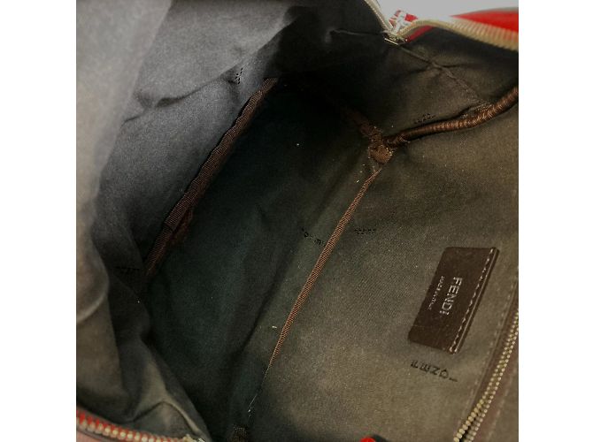 Fendi 8BZ038 Rucksack Valentine Limited Color Studs Rot - Ansicht 8