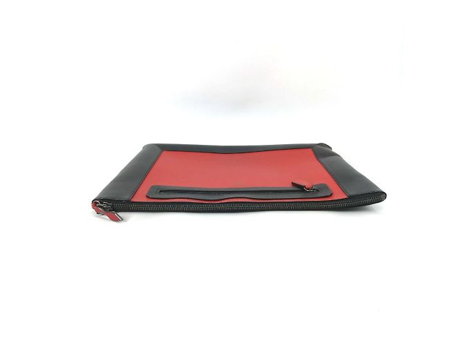 Clutch in pelle nera Christian Louboutin - vista 4