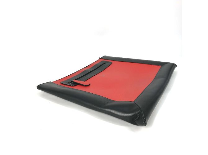 Clutch in pelle nera Christian Louboutin - vista 6