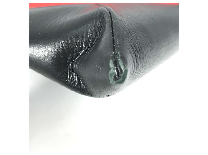 Clutch in pelle nera Christian Louboutin - vista 7