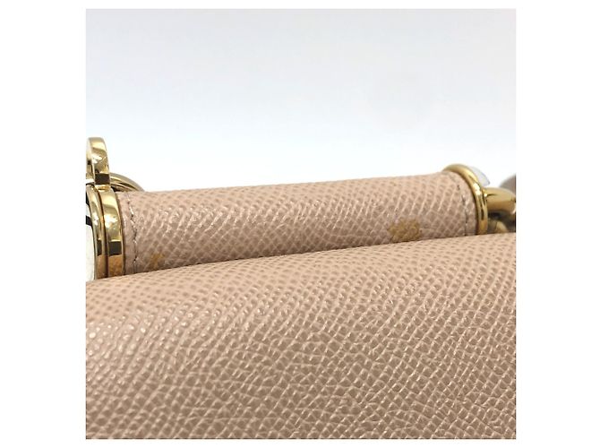 Borsa a spalla in pelle beige Dolce & Gabbana - vista 10