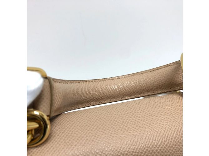 Borsa a spalla in pelle beige Dolce & Gabbana - vista 5