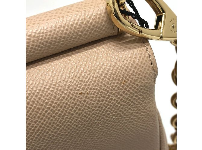 Borsa a spalla in pelle beige Dolce & Gabbana - vista 6