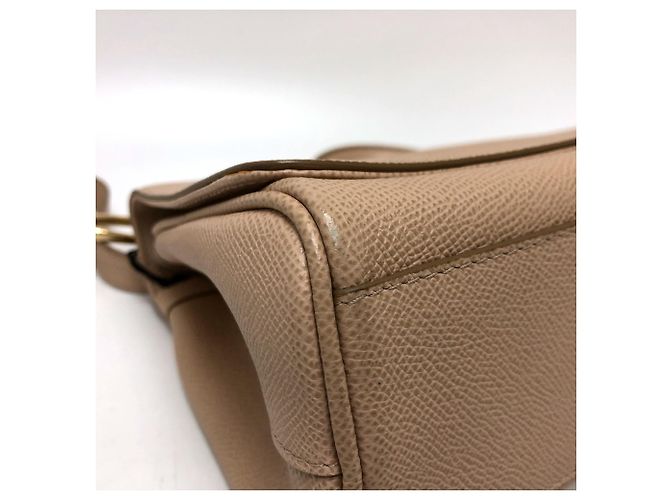 Borsa a spalla in pelle beige Dolce & Gabbana - vista 8