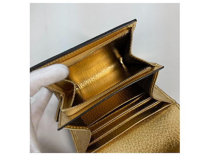 Billetera bi-fold Gucci en oro Dorado - vista 12