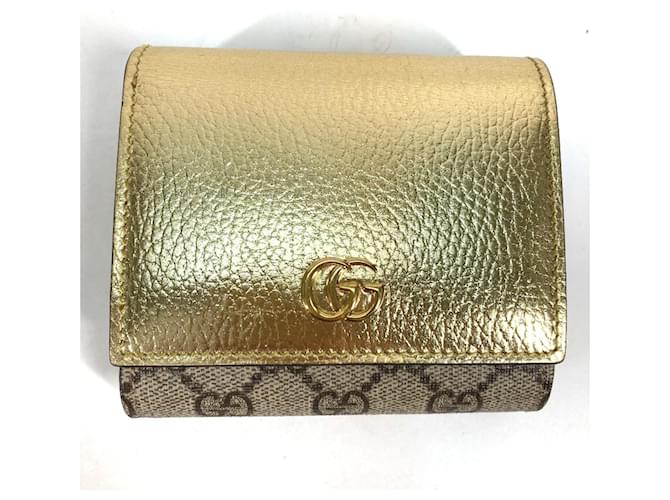 Billetera bi-fold Gucci en oro Dorado - vista 2