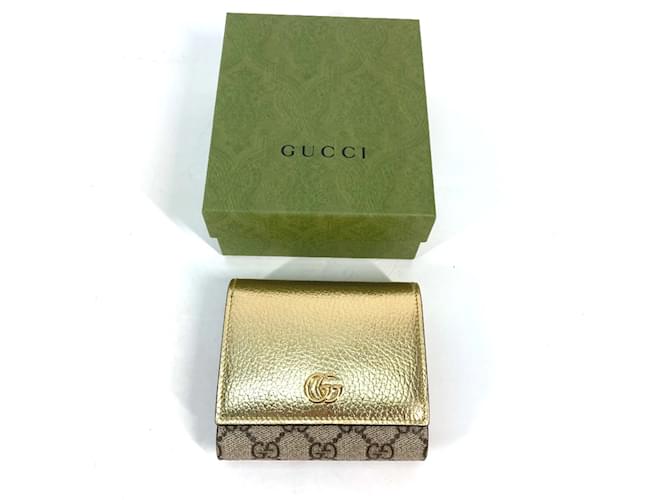 Billetera bi-fold Gucci en oro Dorado - vista 3