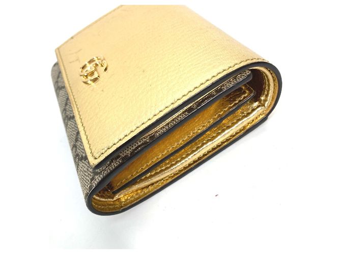 Billetera bi-fold Gucci en oro Dorado - vista 4