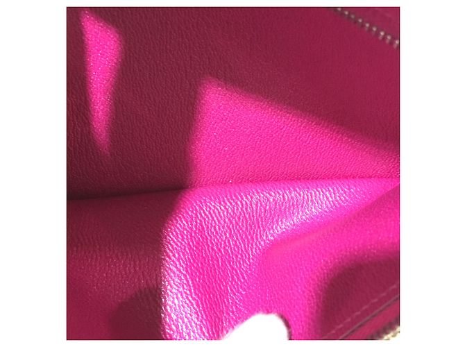 Hermès Bearn Souffle Bifold Langbörse Pink - Ansicht 8