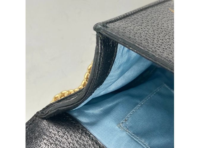 Borsa a spalla in pelle nera Gucci 432182 Nero - vista 13