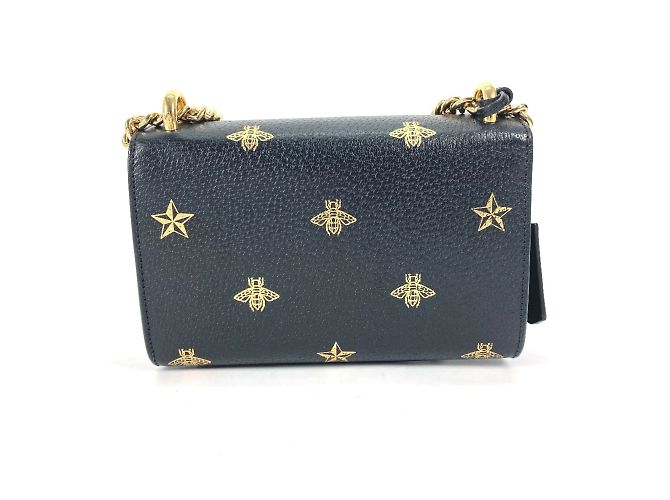 Borsa a spalla in pelle nera Gucci 432182 Nero - vista 2