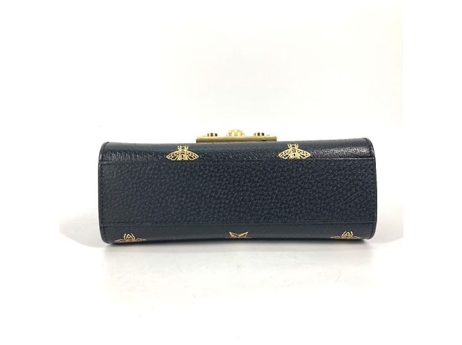 Borsa a spalla in pelle nera Gucci 432182 Nero - vista 5