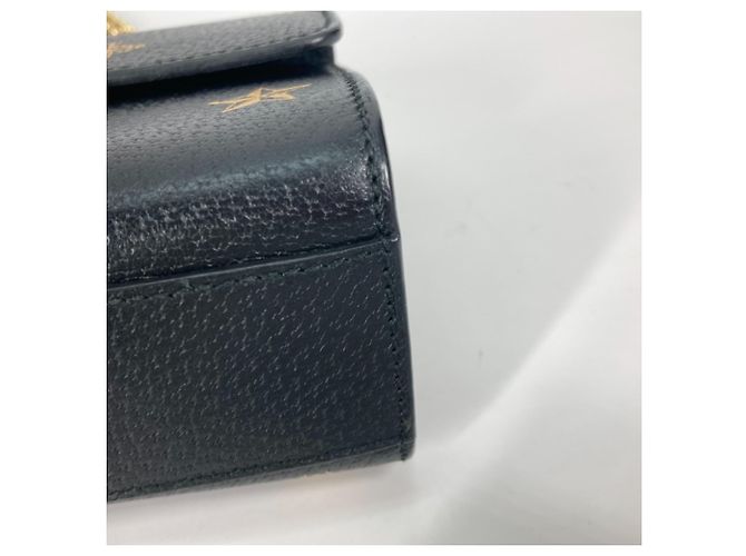 Borsa a spalla in pelle nera Gucci 432182 Nero - vista 7