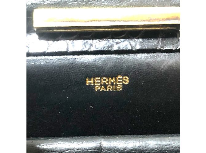 Hermès Borsa Kisslock Hermes in nero - vista 11