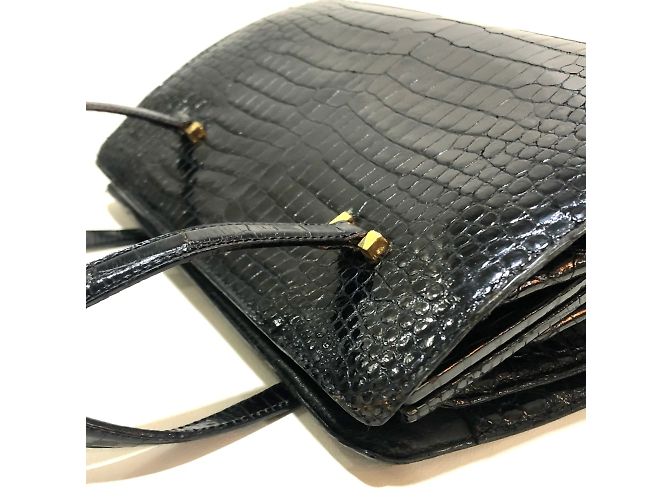 Hermès Borsa Kisslock Hermes in nero - vista 4