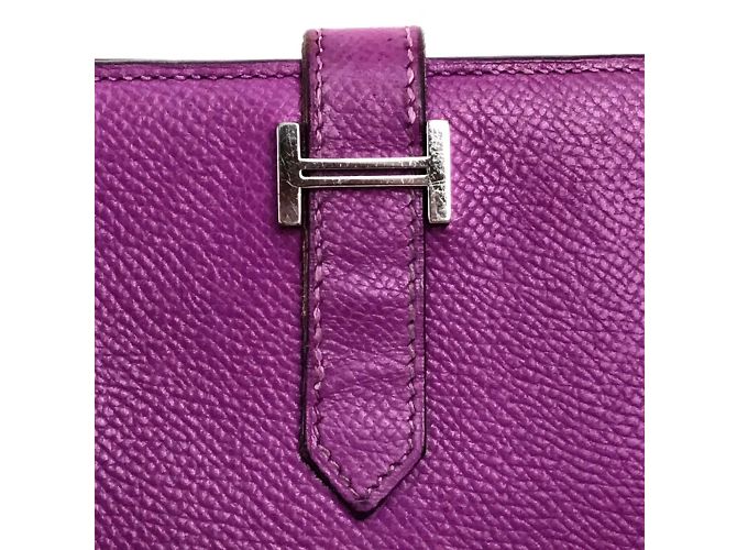 Hermès Hermes Langer Geldbeutel in Zyklamenlila - Ansicht 5