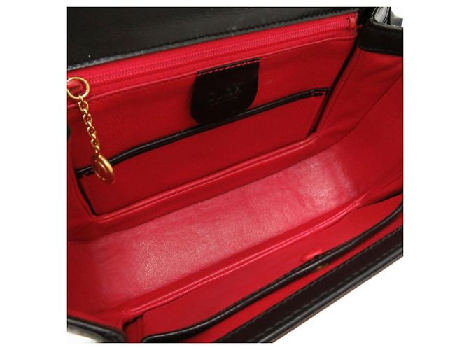 Gucci Ladylock Leather Handbag Black - view 7