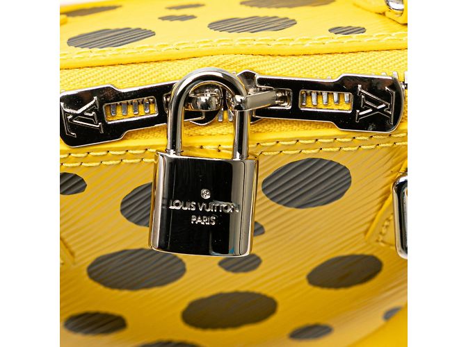 Borsa Alma BB Epi Infinity Dot di Louis Vuitton x Yayoi Kusama Nero Giallo - vista 6