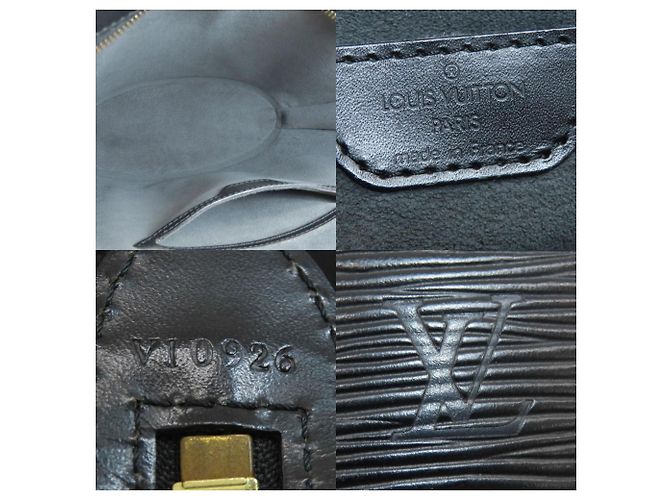 Borsa tote Louis Vuitton Saint Jacques PM Noir Nero - vista 5