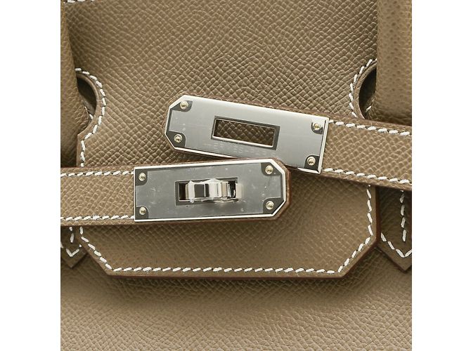 Hermès Sac à main Hermes Birkin 30 en gris Etoupe Marron Taupe - vue 3