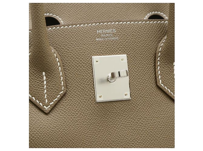 Hermès Sac à main Hermes Birkin 30 en gris Etoupe Marron Taupe - vue 4