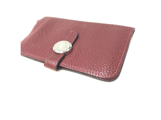 Hermès Monedero de cuero rojo Hermes Roja - vista 3