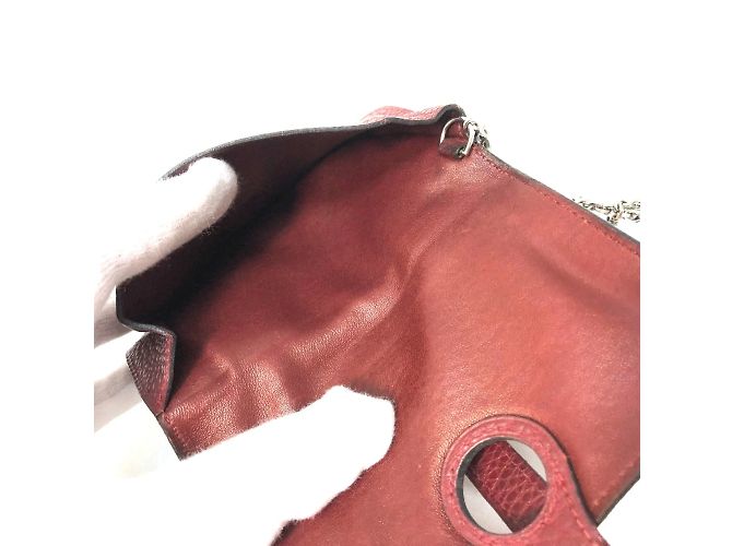 Hermès Monedero de cuero rojo Hermes Roja - vista 6