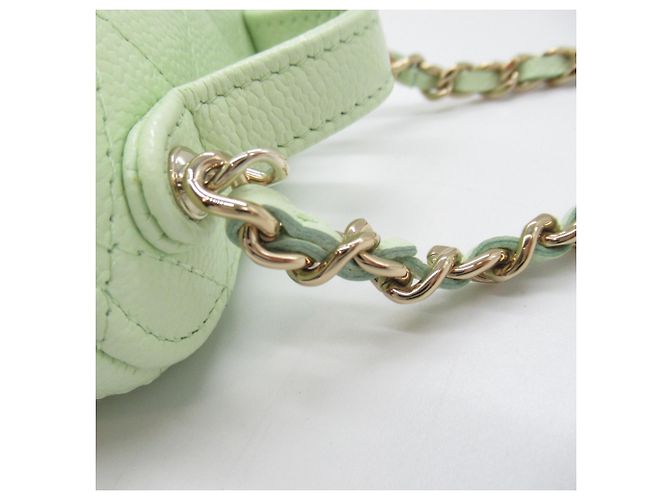 Borsa a spalla Chanel Green Vanity Chain Verde - vista 12