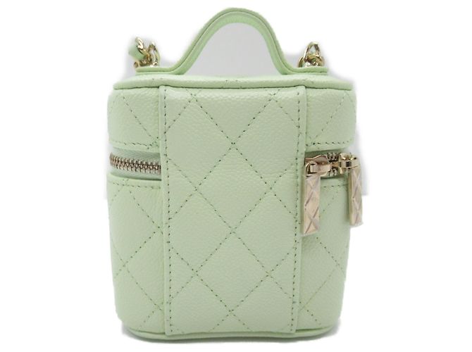 Borsa a spalla Chanel Green Vanity Chain Verde - vista 2