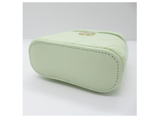 Borsa a spalla Chanel Green Vanity Chain Verde - vista 4