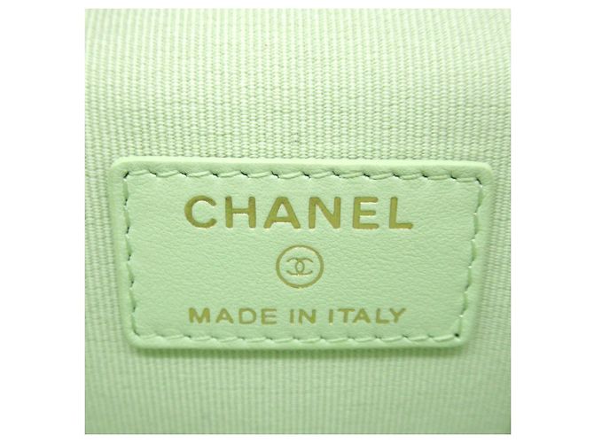 Borsa a spalla Chanel Green Vanity Chain Verde - vista 6