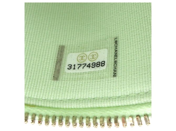 Borsa a spalla Chanel Green Vanity Chain Verde - vista 7
